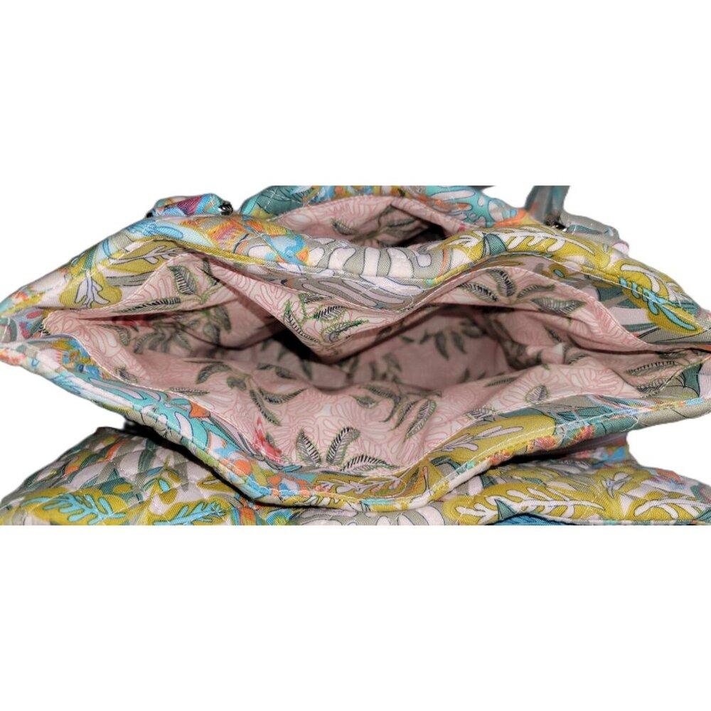 Vera Bradley Multi-Compartment Shoulder Bag Rain Forest Canopy - Picture 7 of 9